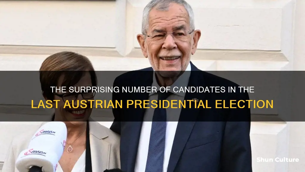 how many candidates were running in the last austrian president