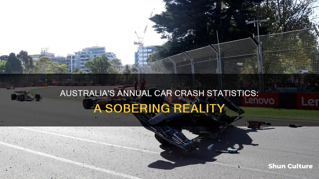 how many car crashes a year in australia