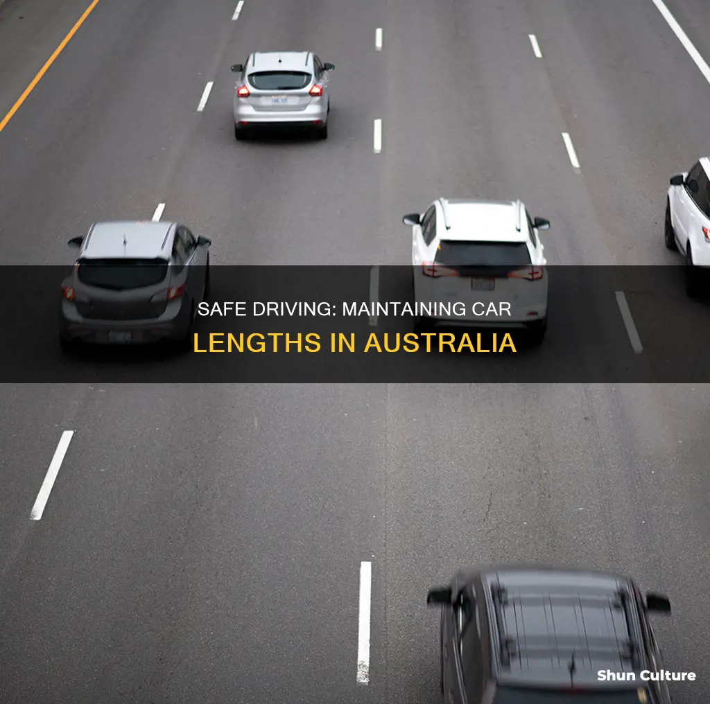 how many car lengths between cars australia