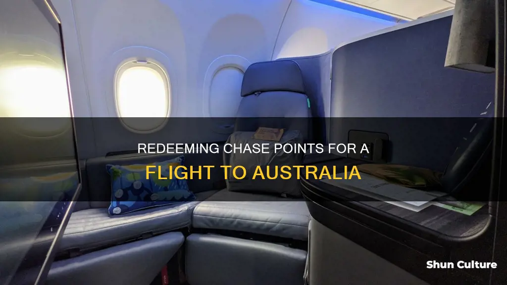 how many chase points to fly to australia
