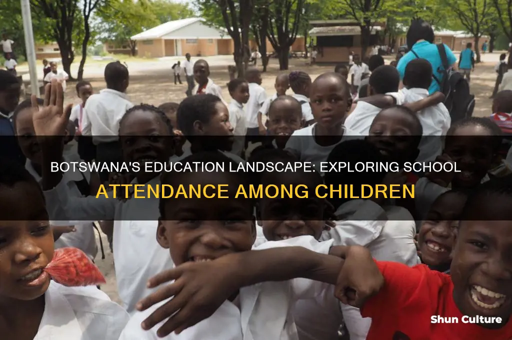 how many children go to school in botswana