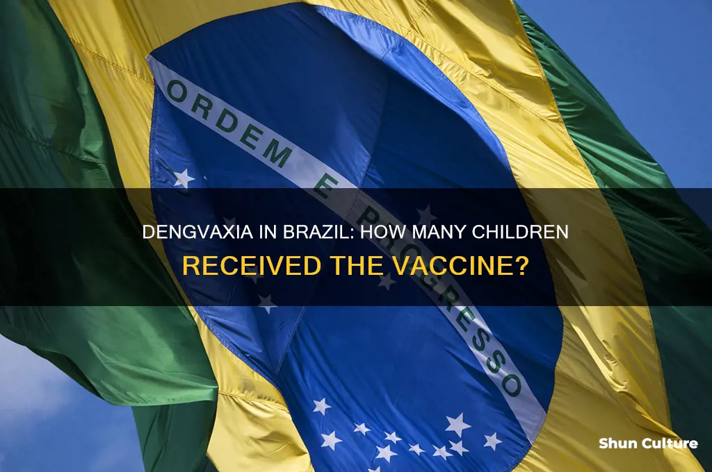 how many children in brazil received dengvaxia