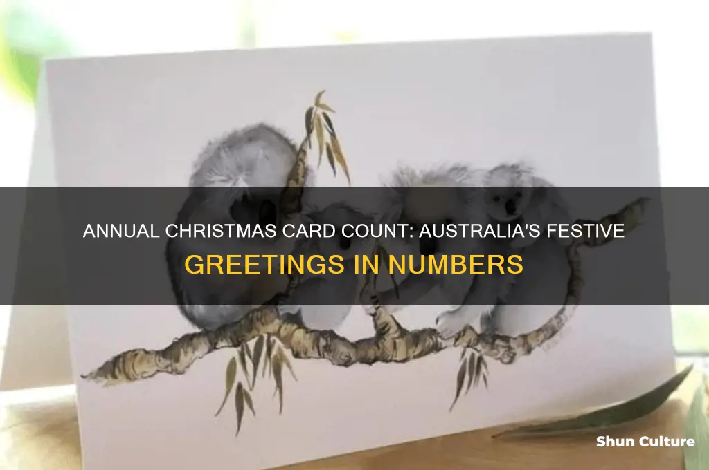 how many christmas cards are sent each year in australia