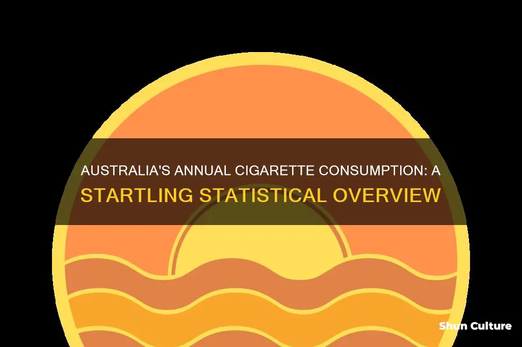 how many cigarettes are smoked a year in australia