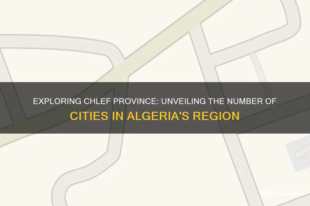 how many cities in the chlef province of algeria