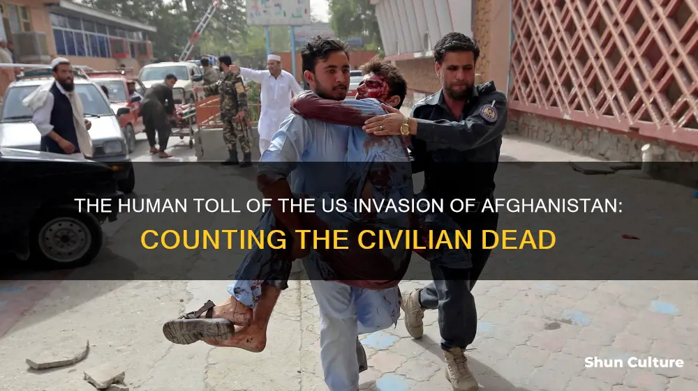 how many civilian deaths since the us invasion of afghanistan