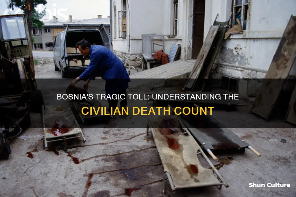 how many civilians died in bosnia