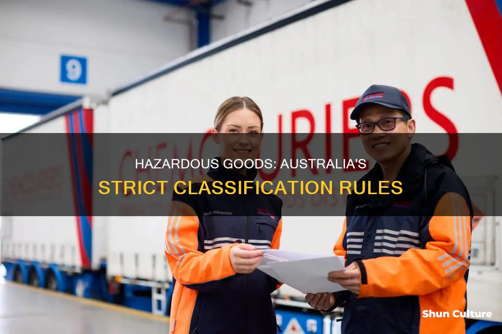 how many classes of dangerous goods are there in australia