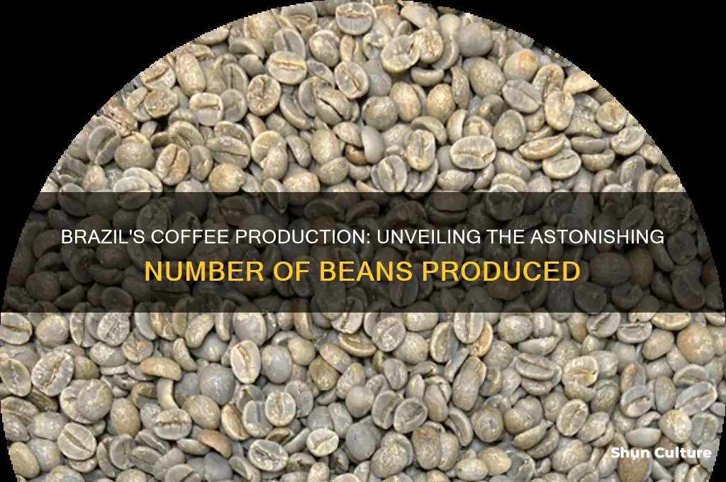 how many coffee beans brazil make