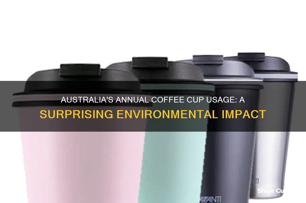 how many coffee cups are used each year in australia