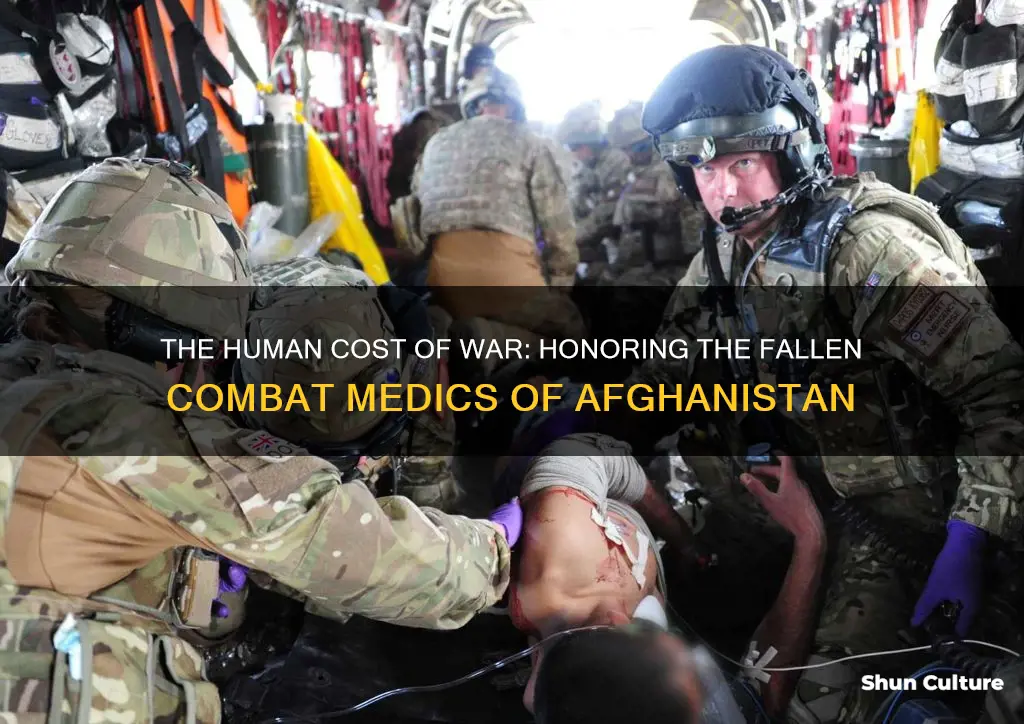 how many combat medics have died in afghanistan