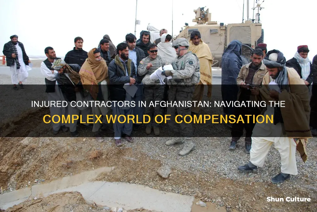 how many contractor win cases being hurt in afghanistan