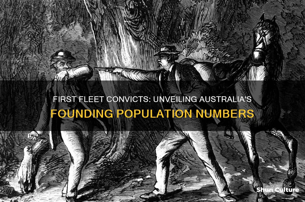 how many convicts came to australia on the first fleet