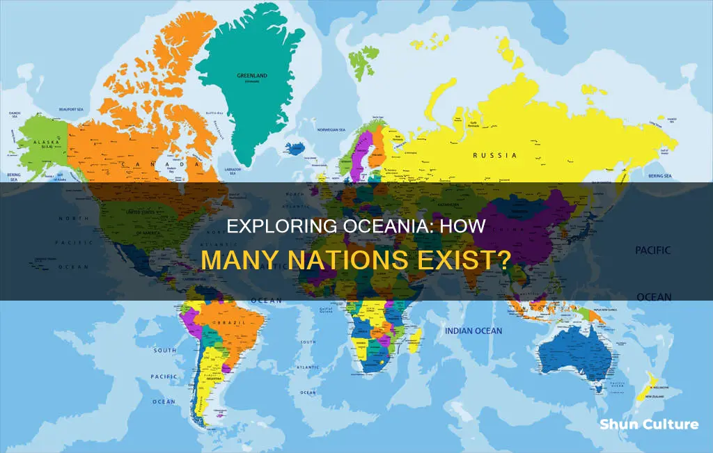 how many countries are in oceania australia