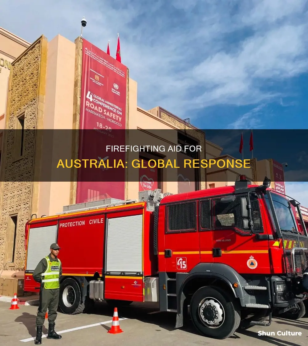how many countries are sending firefighters to australia