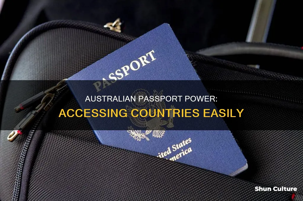 how many countries australia passport