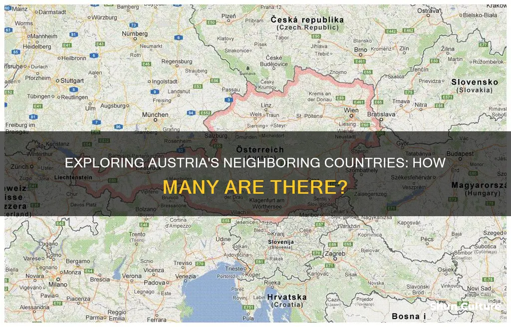 how many countries border austria