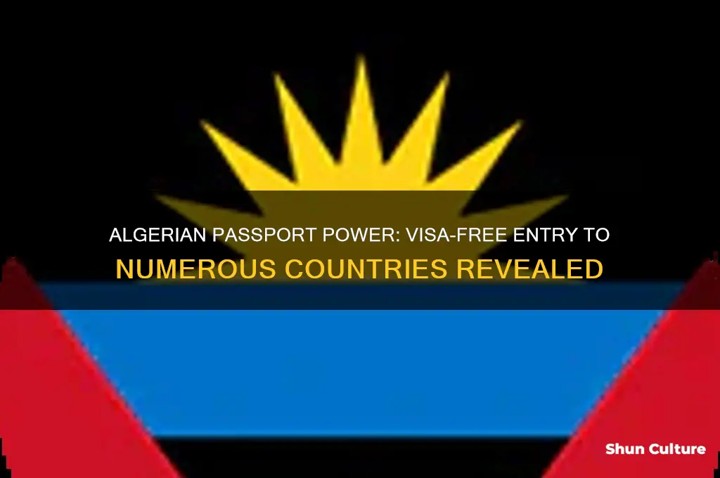how many countries can algerian passport enter without visa