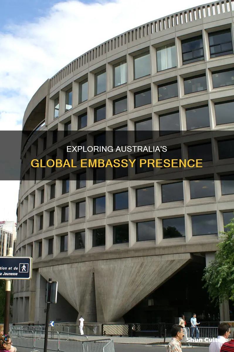 how many countries does australia have embassies in