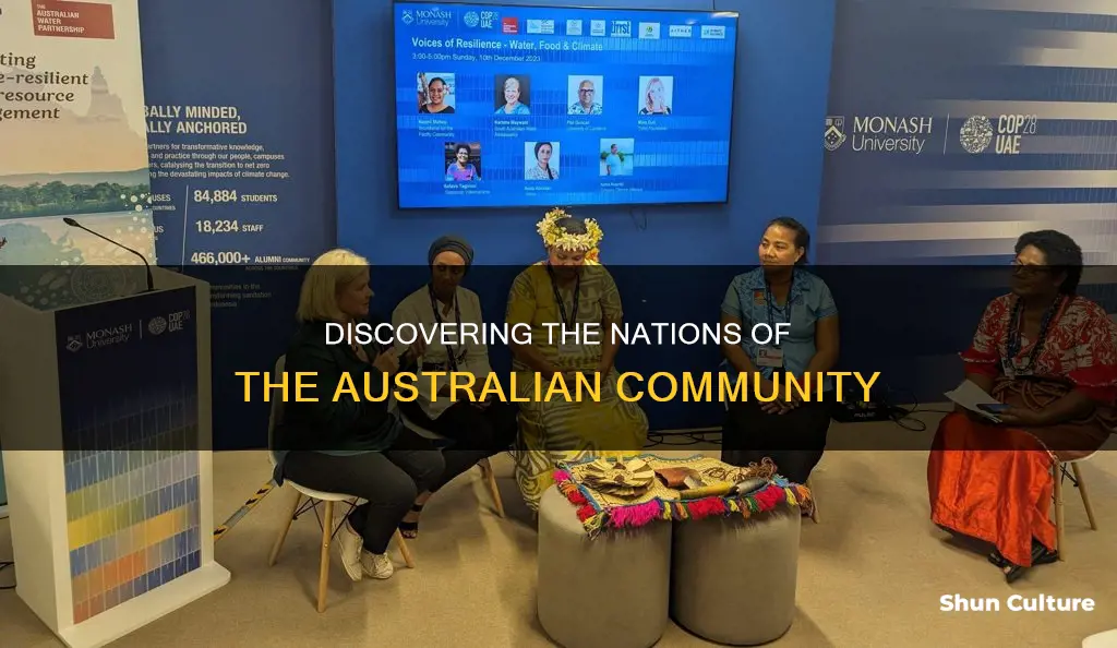 how many countries make up the australian community