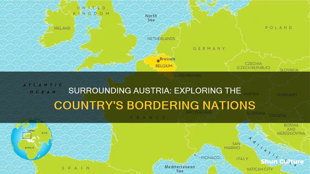 how many countries surround austria