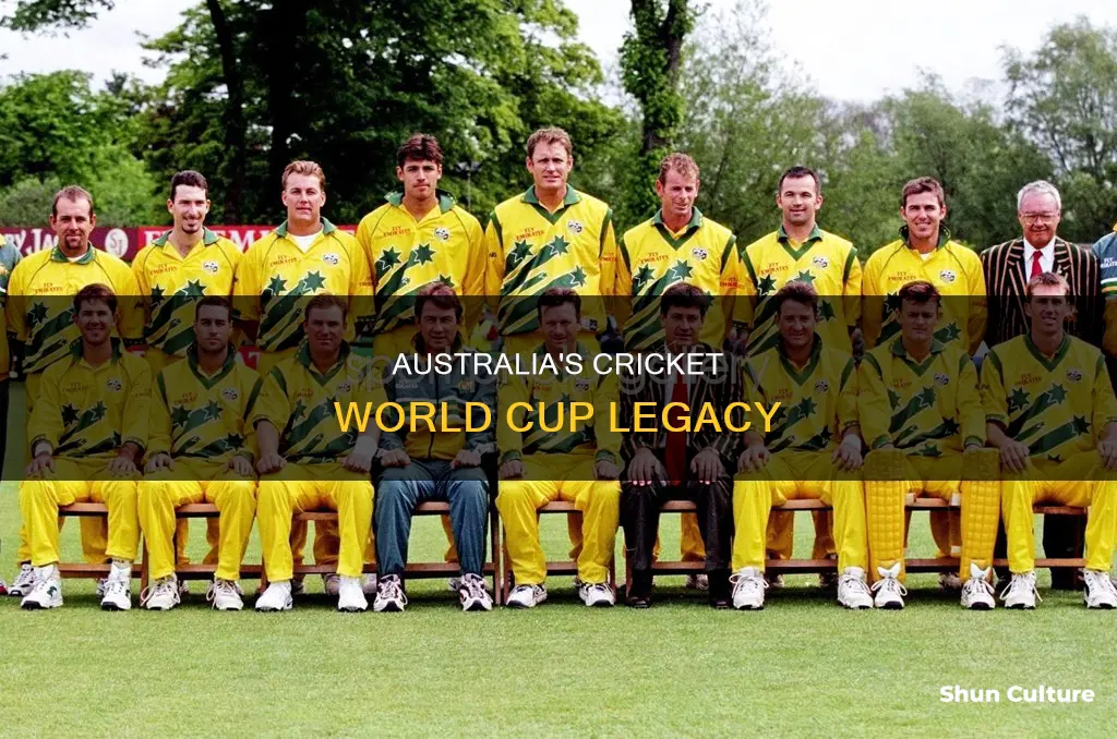 how many cricket world cup australia won
