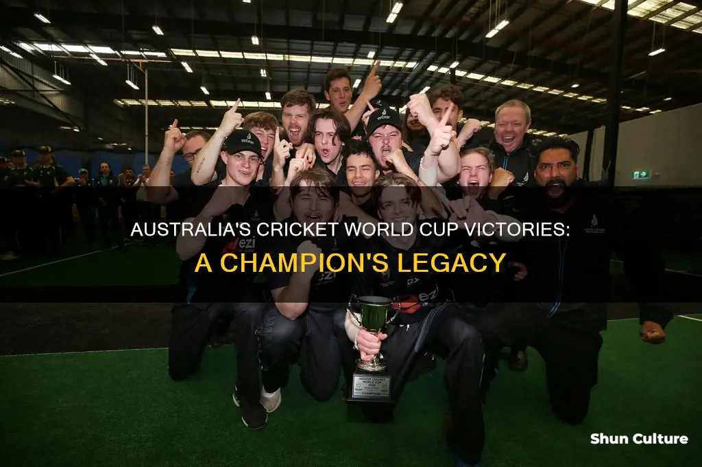 how many cricket world cups australia won