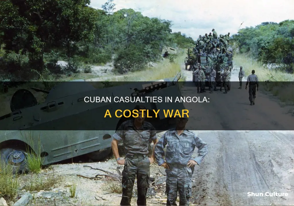 how many cuban soldiers died in angola