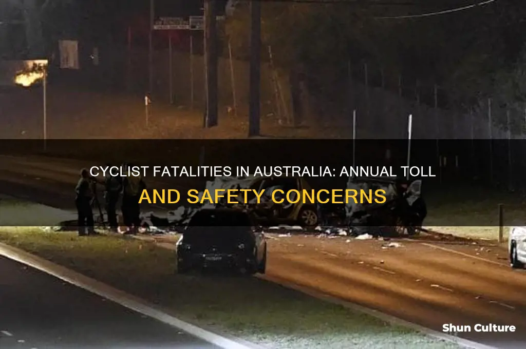how many cyclists are killed each year in australia