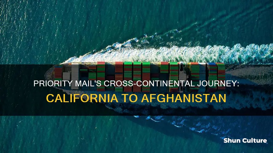 how many days does priority mail from california to afghanistan