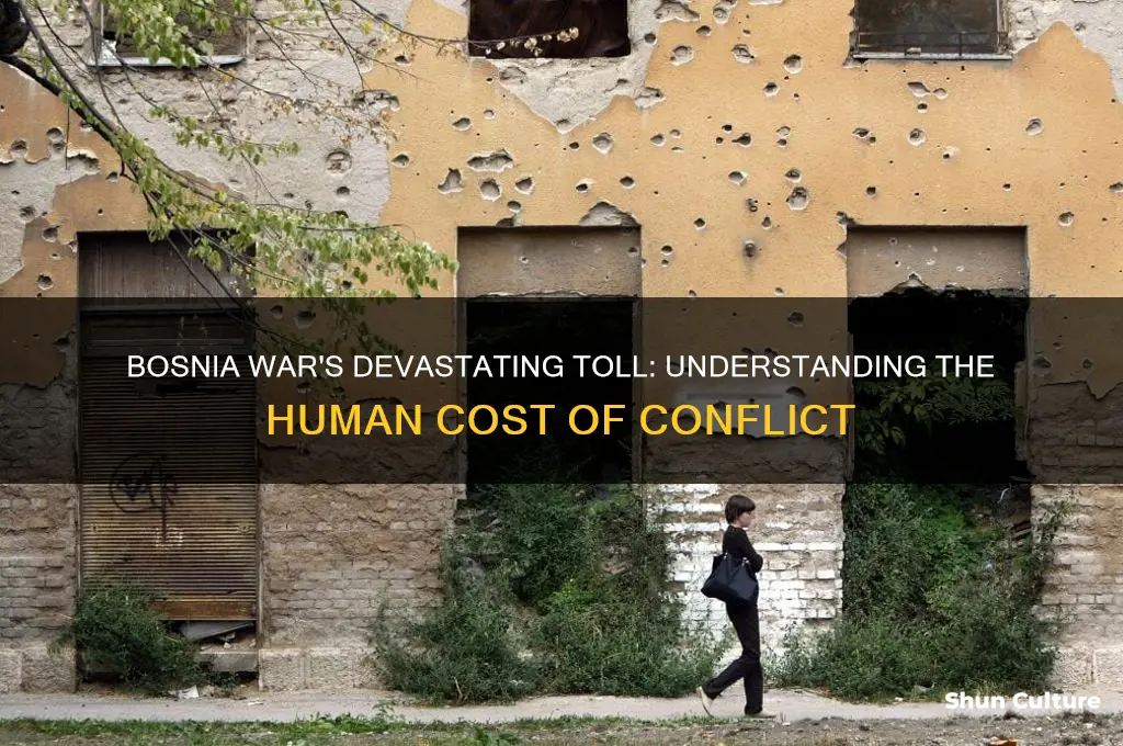 how many deaths in bosnia war