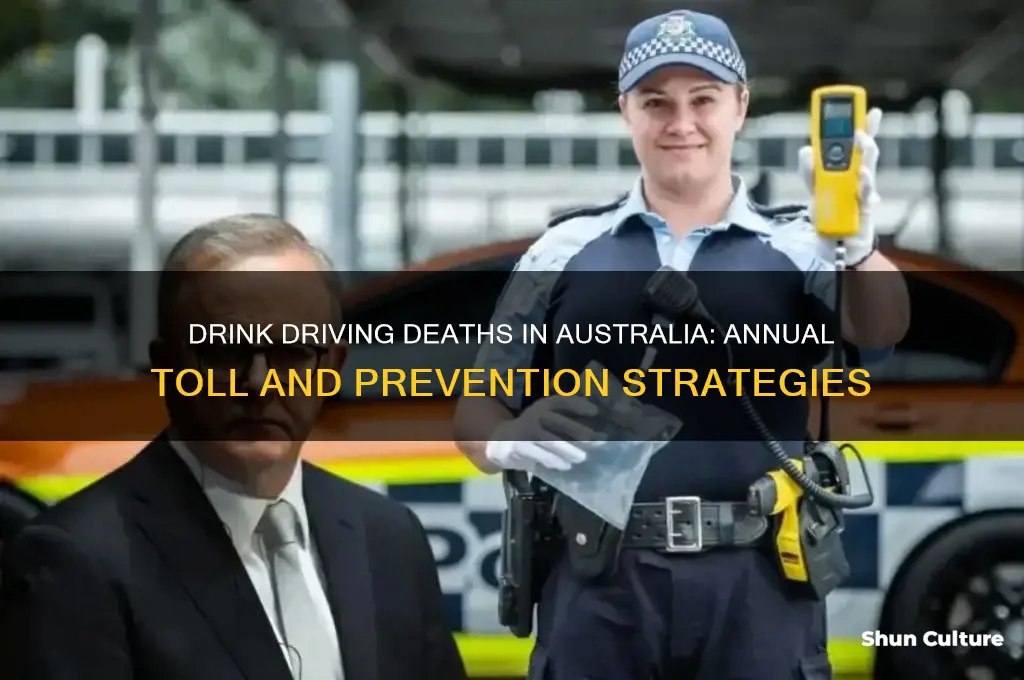 how many deaths per year from drink driving australia