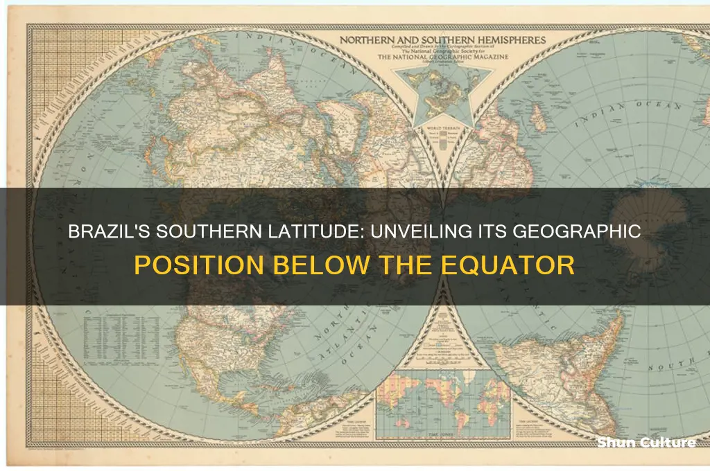 how many degrees south is brazil