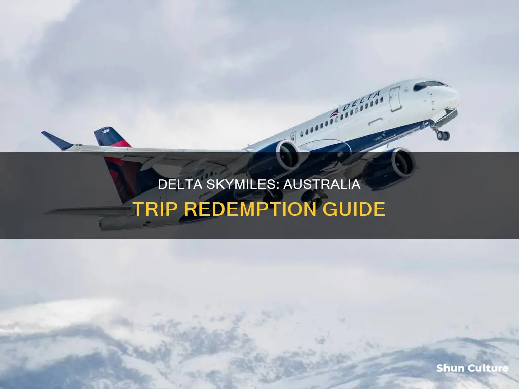 how many delta skymiles to fly to australia