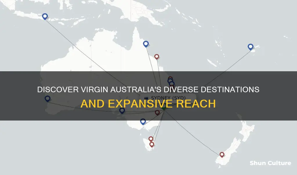 how many destinations does virgin australia fly to