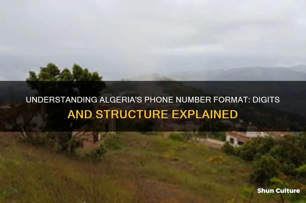 how many digits in algeria phone number