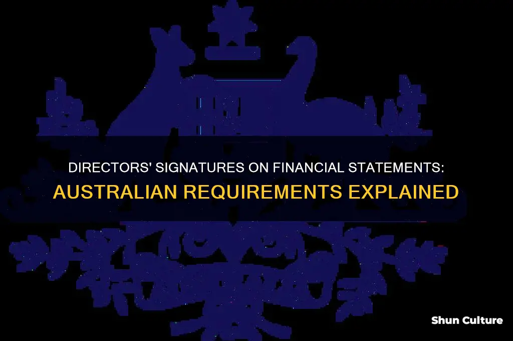 how many directors need to sign financial statements australia
