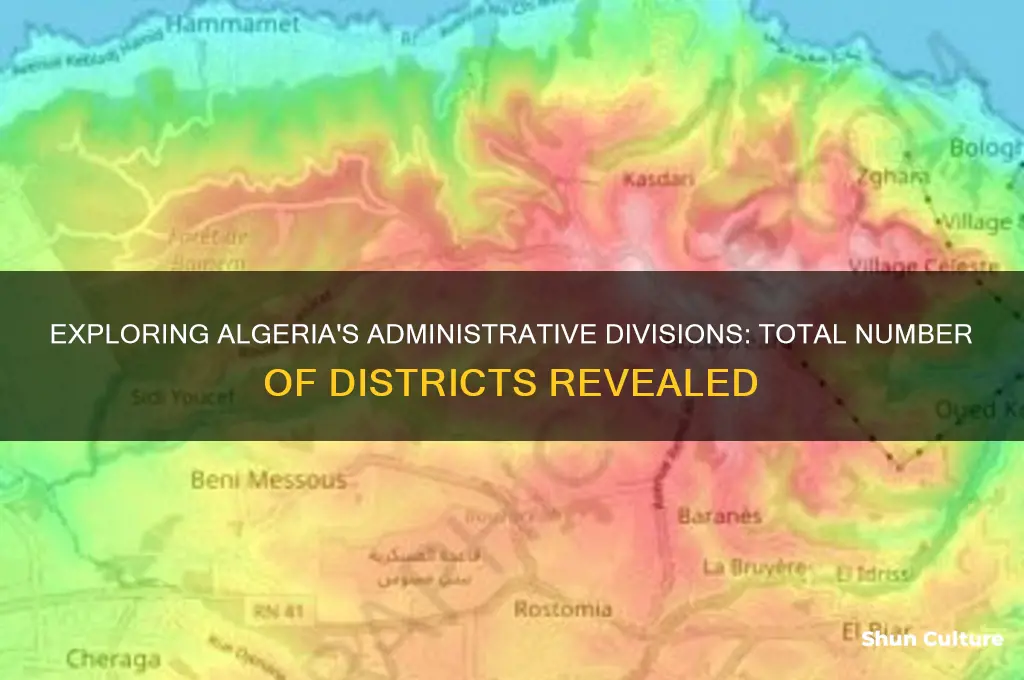 how many districts are there in algeria