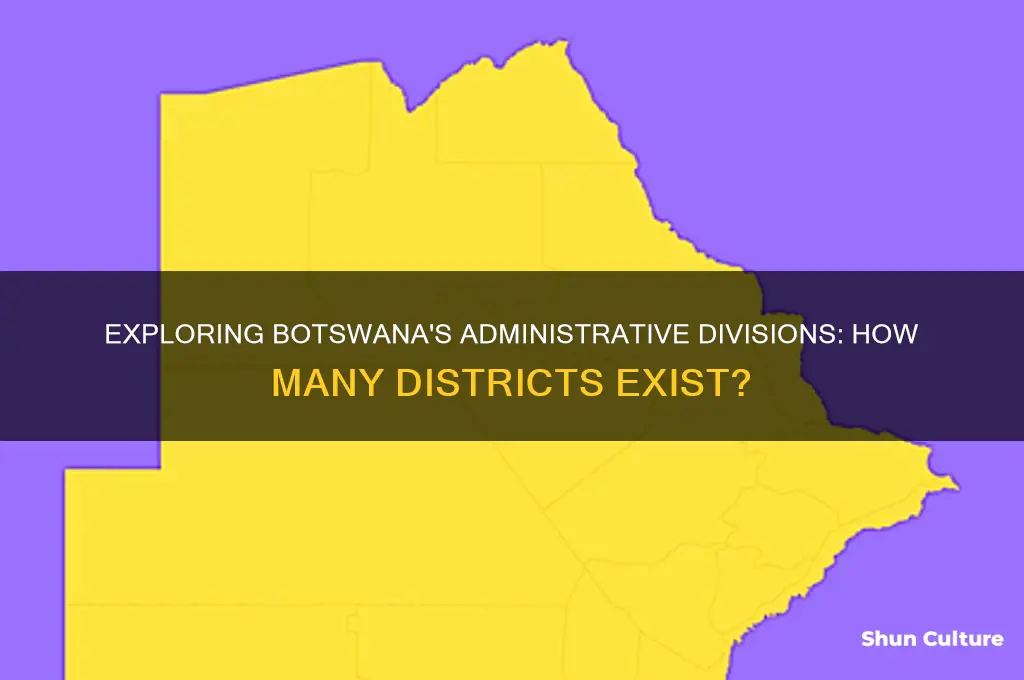 how many districts are there in botswana