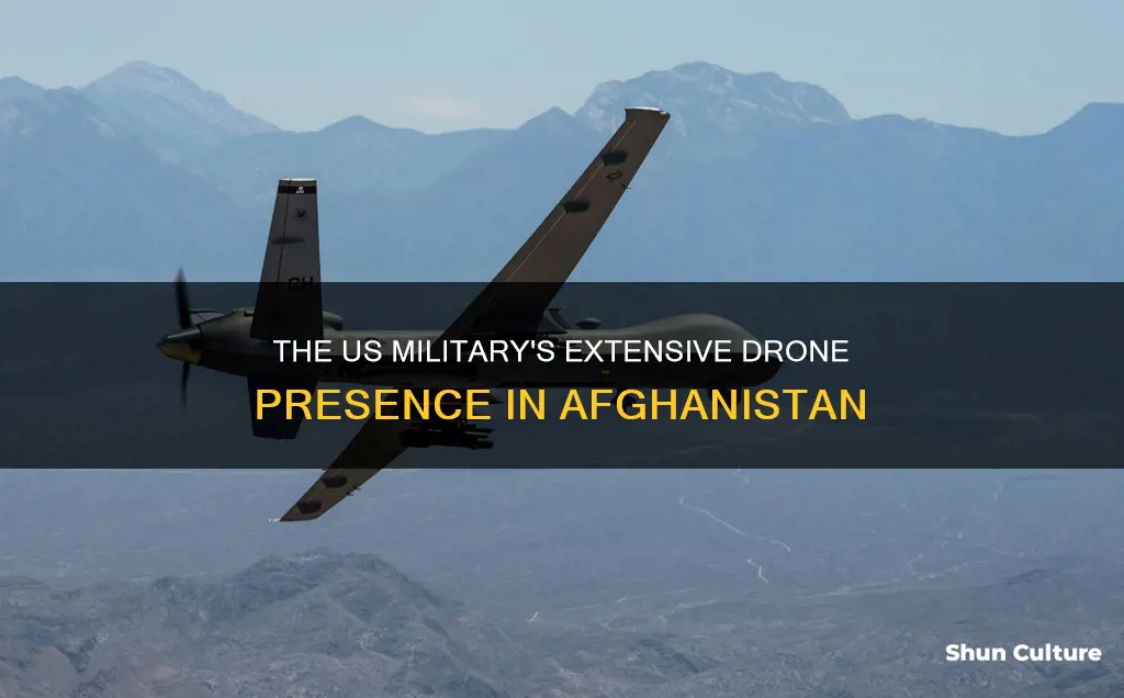 how many drones does the us have in afghanistan