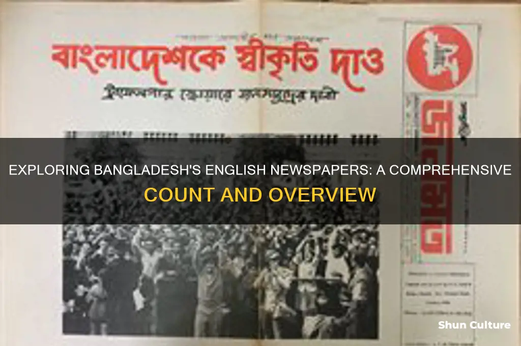 how many english newspaper in bangladesh