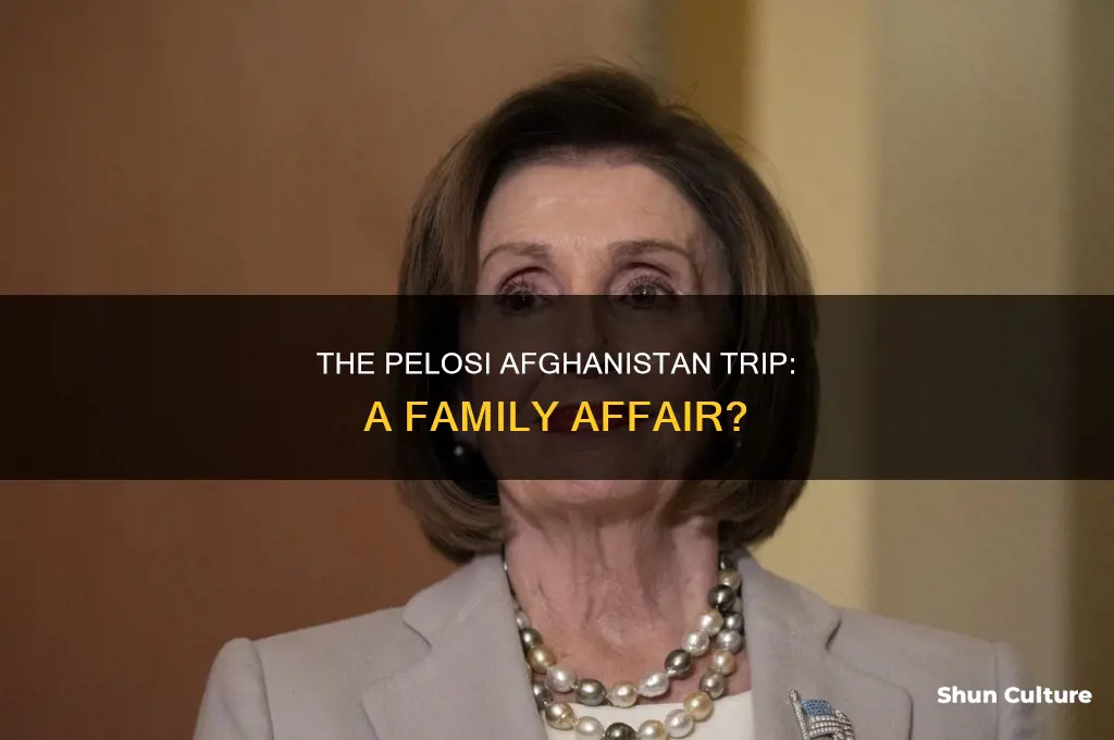 how many family members on pelosi trip to afghanistan