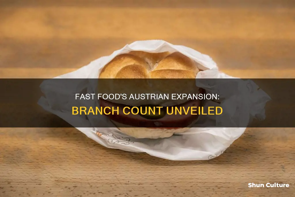 how many fast food branches in austria