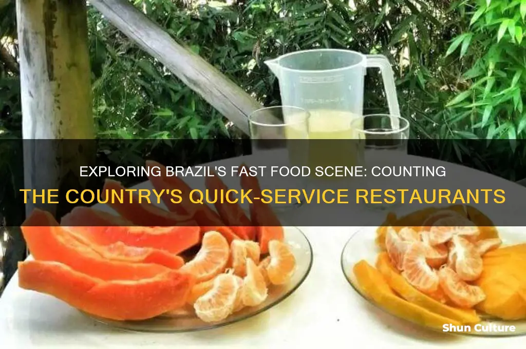 how many fast food restaurants are there in brazil