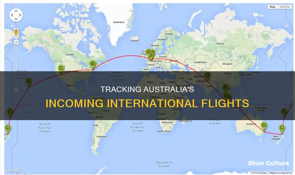 how many flights are coming into australia