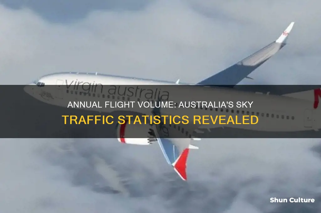 how many flights in australia per year
