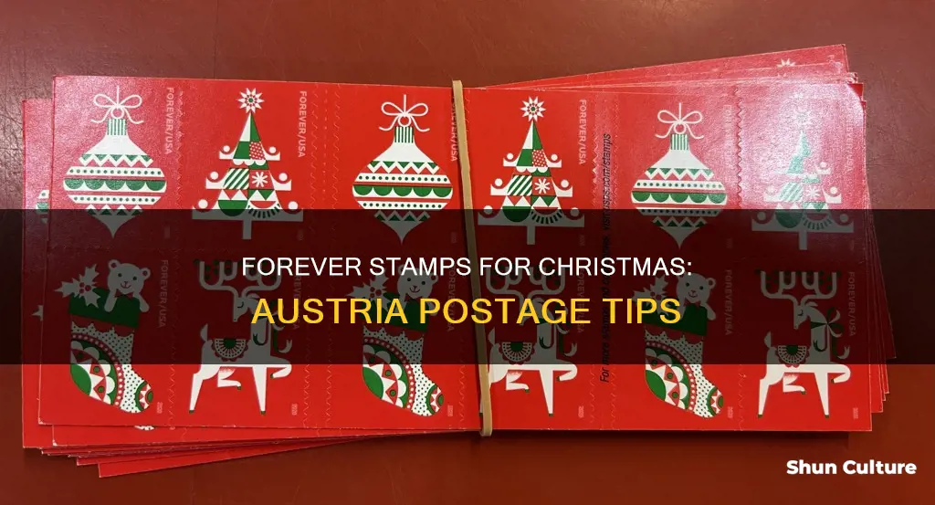 how many forever stamps for a christmas card to austria