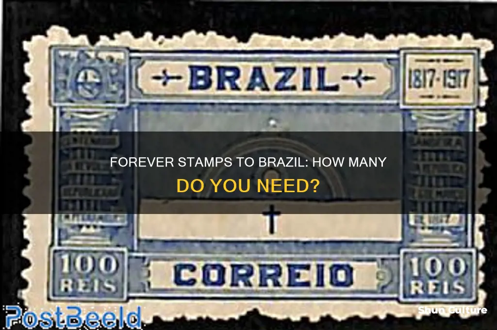 how many forever stamps to brazil