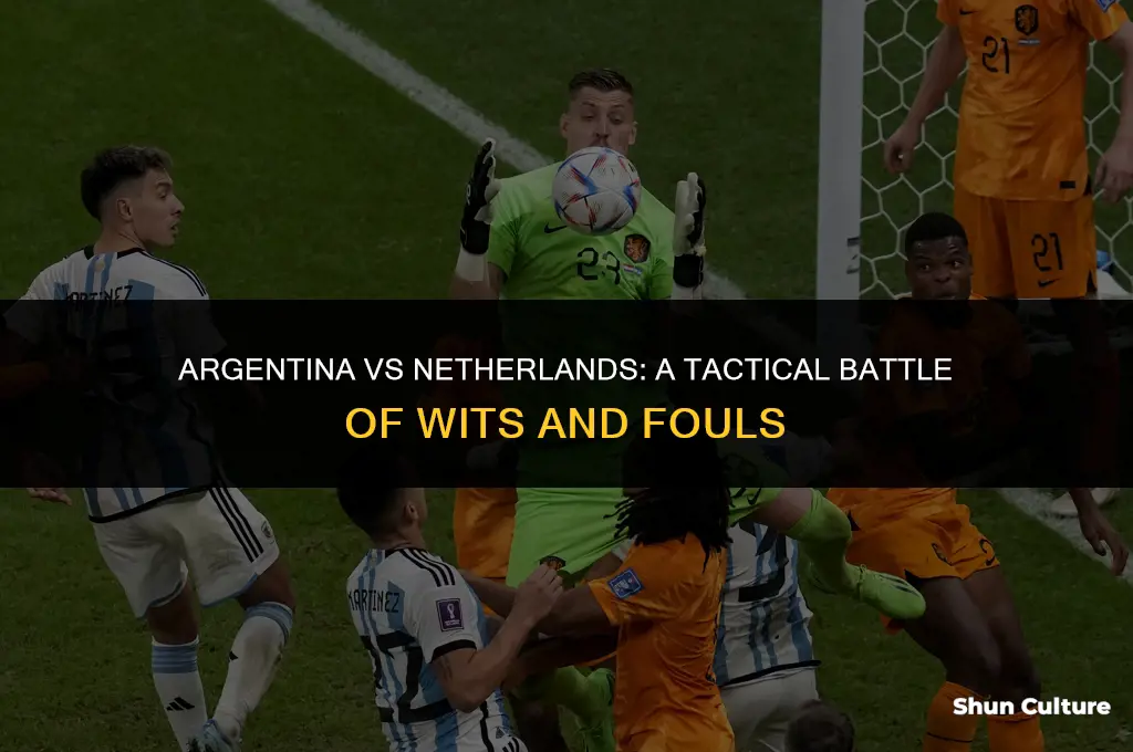 how many fouls in argentina vs netherlands
