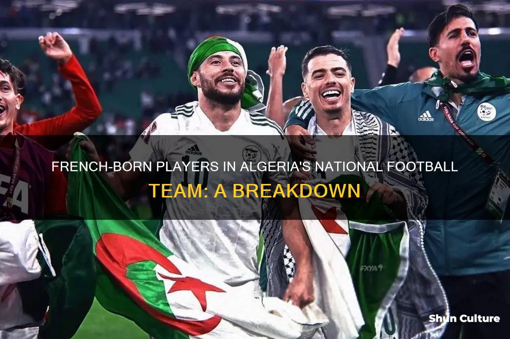 how many french bprn players in the algerian football team